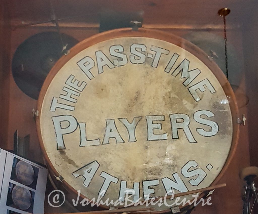 old sign from The Passtime Players